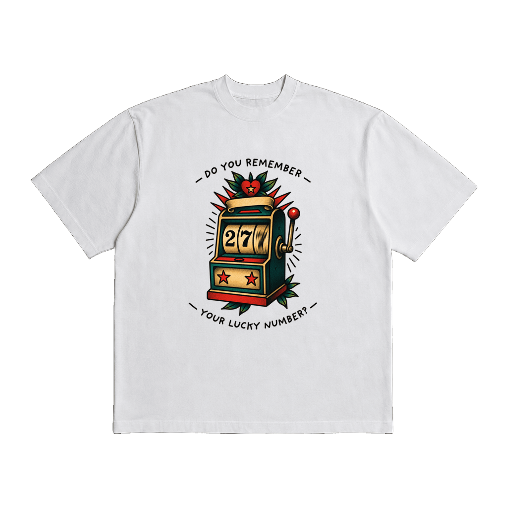 Title Fight 27 White Heavy Weight Tee