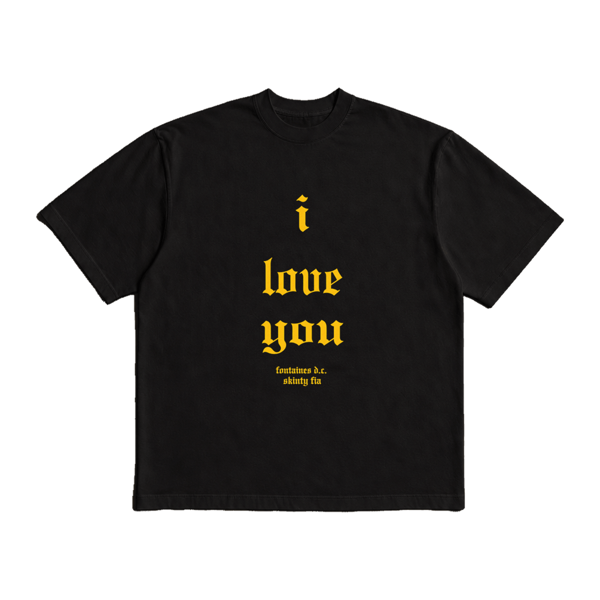 Fontaines DC I Love You Black Heavy Weight Tee
