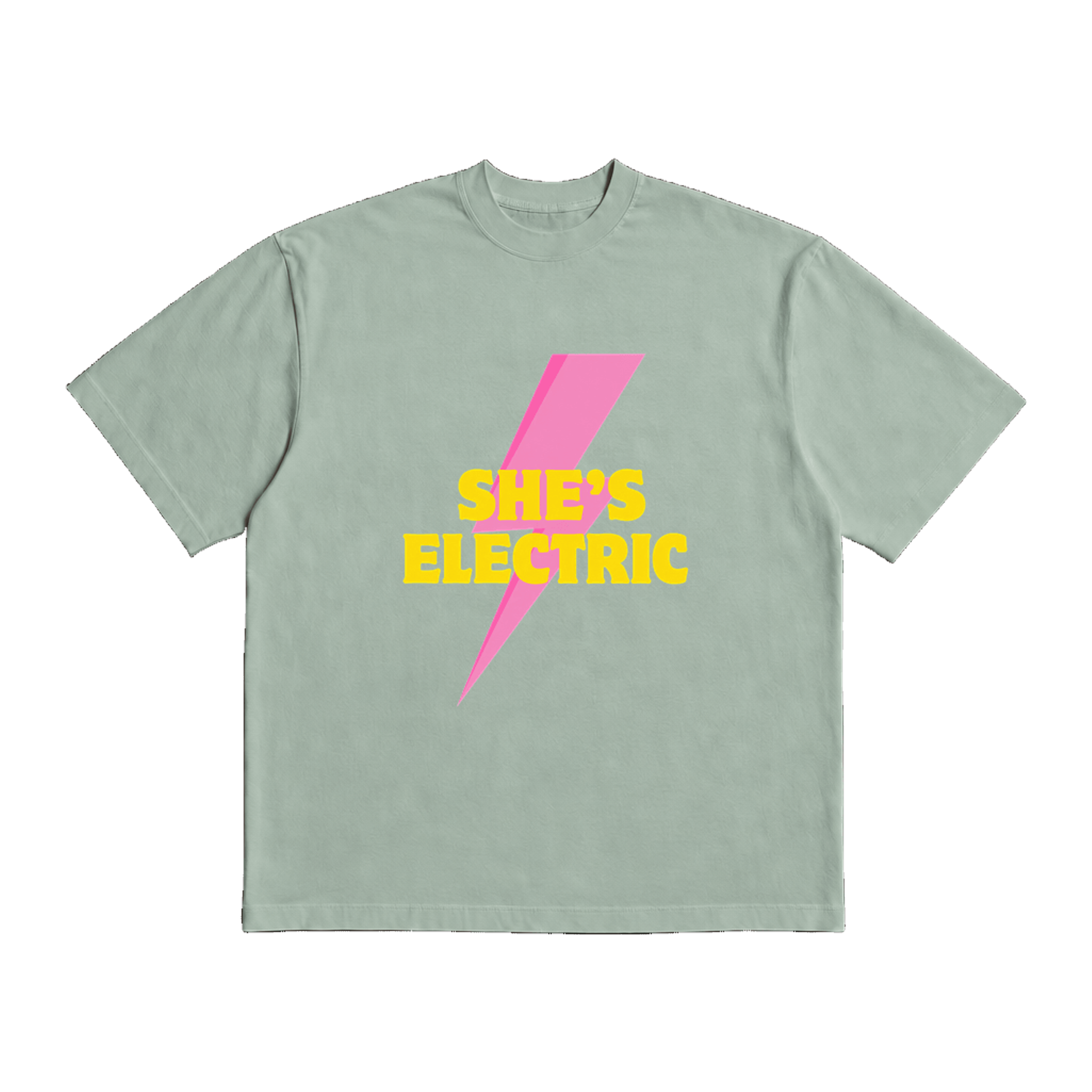 Oasis She's Electric Laurel Heavy Weight Tee