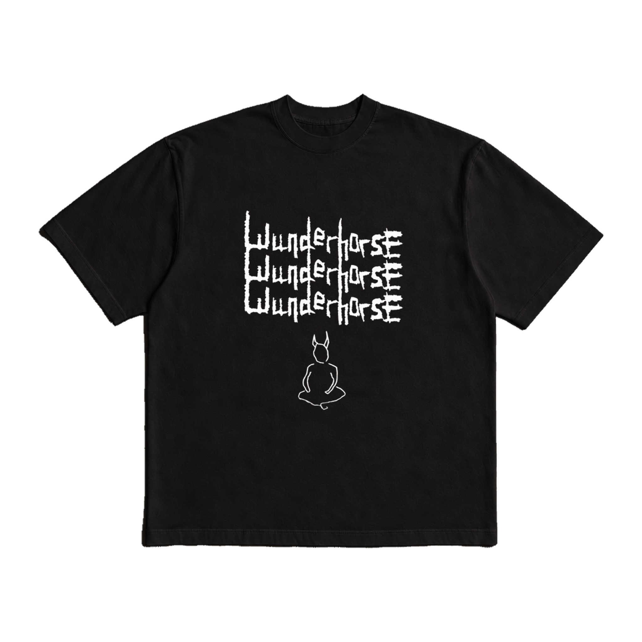 Wunderhorse Devil Black Heavy Weight Tee