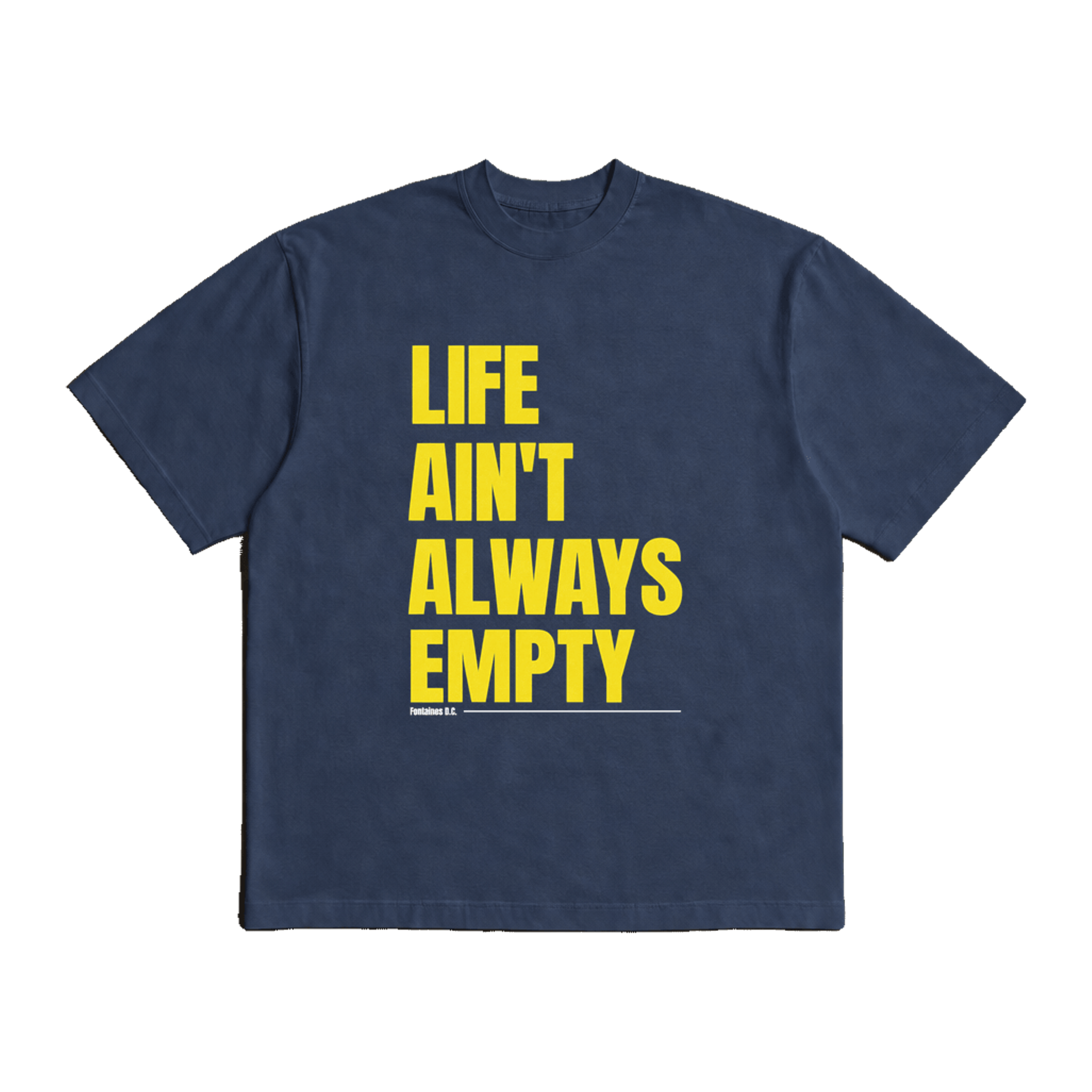Fontaines DC A Hero's Death Navy Blue Heavy Weight Tee