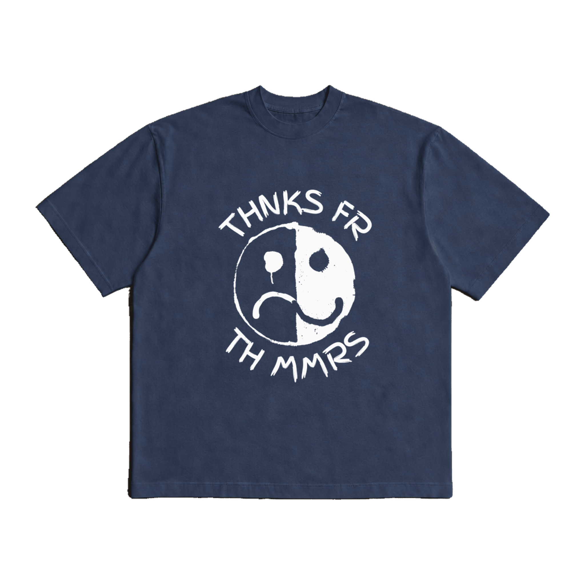 Fall Out Boy Thnks Fr Th Mmrs Navy Blue Heavy Weight Tee