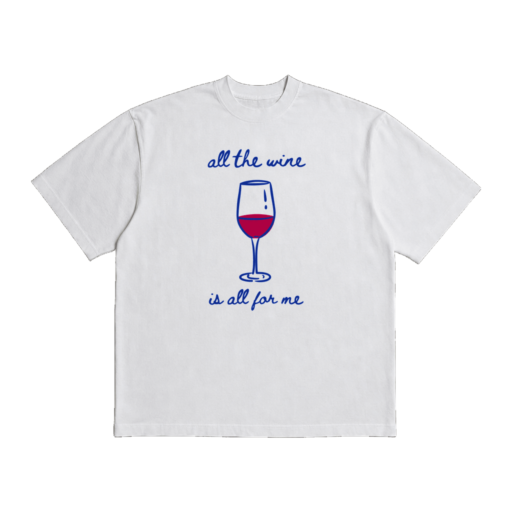 The National All The Wine White Heavy Weight Tee