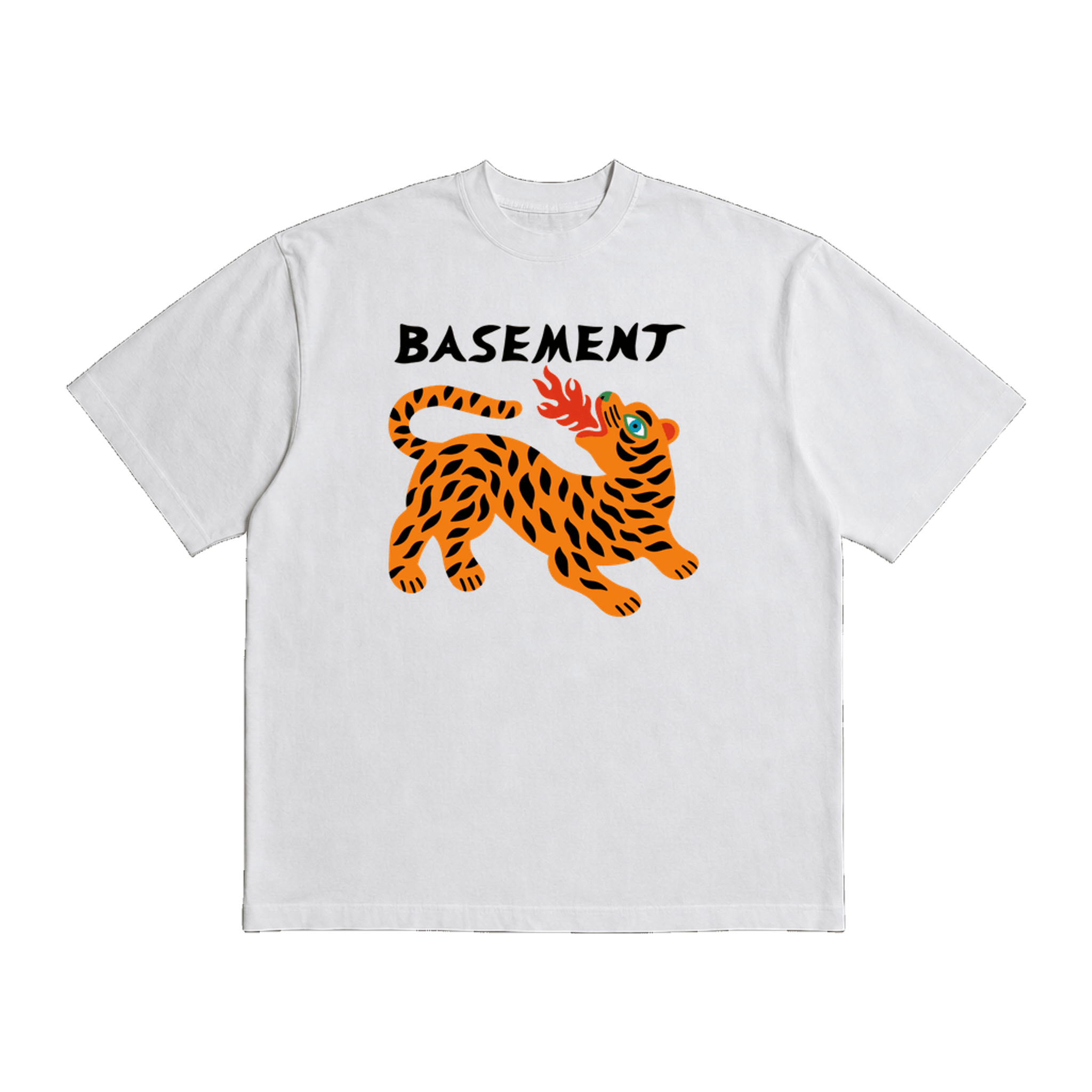 Basement Burning Tiger Heavy Weight Tee